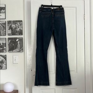 Rock & Roll Cowgirl Dark Blue Flare Jeans